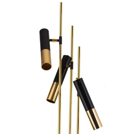 Lampa stojąca GOLDEN PIPE-3 czarno złota 180 cm ST-5718-3 Step into Design