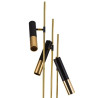Lampa stojąca GOLDEN PIPE-3 czarno złota 180 cm ST-5718-3 Step into Design