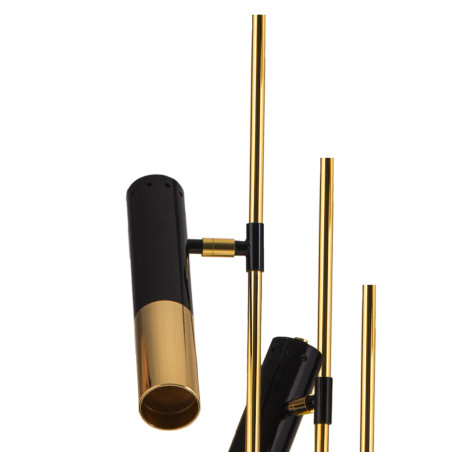 Lampa stojąca GOLDEN PIPE-3 czarno złota 180 cm ST-5718-3 Step into Design