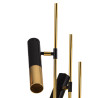 Lampa stojąca GOLDEN PIPE-3 czarno złota 180 cm ST-5718-3 Step into Design