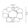 Lampa wisząca ASTRONOMY-11 czarna 55 cm ST-5335-11 Step into Design