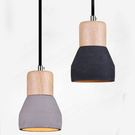 Lampa wisząca CONCRETE czarny beton 12 cm ST-5220-black Step into Design