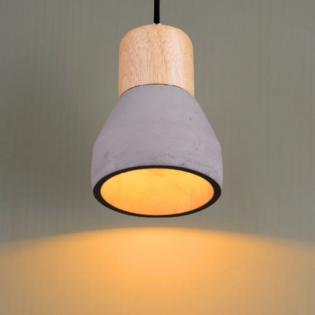 Lampa wisząca CONCRETE czarny beton 12 cm ST-5220-black Step into Design
