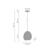 Lampa wisząca PILLS S czarna 23 cm ST-5819 S BLACK Step into Design