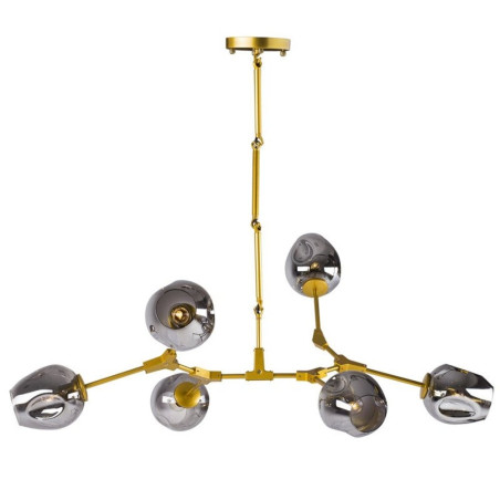 Lampa wisząca MODERN ORCHID-6 złoto szara 130 cm ST-1232-6 GOLD Step into Design