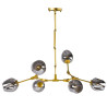 Lampa wisząca MODERN ORCHID-6 złoto szara 130 cm ST-1232-6 GOLD Step into Design