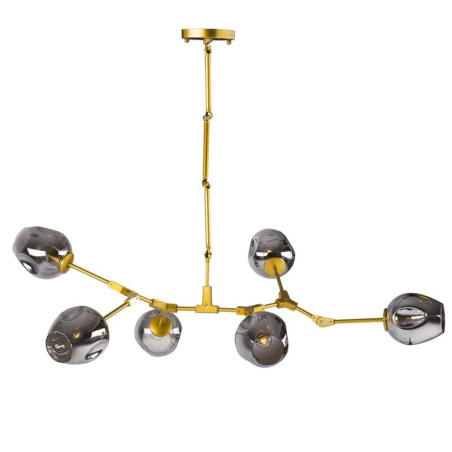 Lampa wisząca MODERN ORCHID-6 złoto szara 130 cm ST-1232-6 GOLD Step into Design