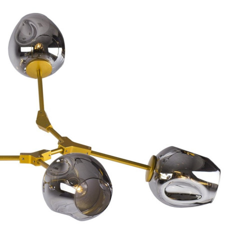 Lampa wisząca MODERN ORCHID-6 złoto szara 130 cm ST-1232-6 GOLD Step into Design