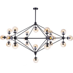 Lampa wisząca ASTRIFERO-21 bursztynowo czarna 165 cm ST-9047-21 Step into Design
