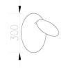 Lampa ścienna PILLS biała 30 cm ST-8371 L Step into Design