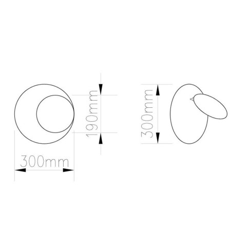 Lampa ścienna PILLS biała 30 cm ST-8371 L Step into Design