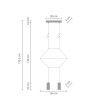 Lampa wisząca LINEA-2 czarna 35 cm ST-5961-2 Step into Design