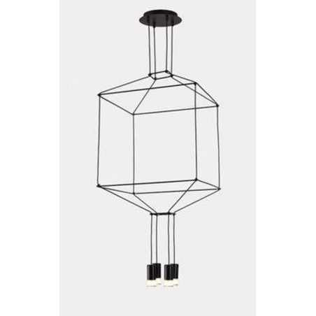 Lampa wisząca LINEA-4 czarna 45 cm ST-5961-4 Step into Design
