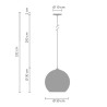 Lampa wisząca MIRROR GLOW - M miedziana 30cm ST-9021-M copper Step into Design
