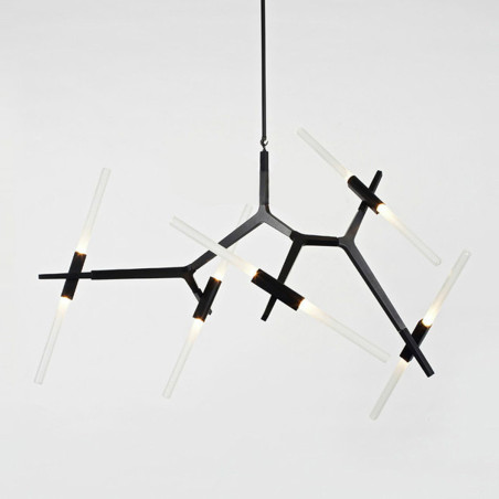 Lampa wisząca STICKS-6 czarna ST-1001-6 black Step into Design