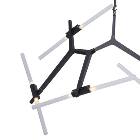 Lampa wisząca STICKS-6 czarna ST-1001-6 black Step into Design
