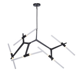 Lampa wisząca STICKS-10 czarna ST-1001-10 black Step into Design