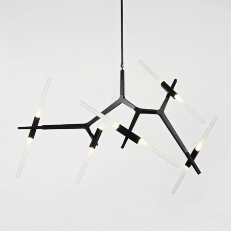 Lampa wisząca STICKS-10 czarna ST-1001-10 black Step into Design