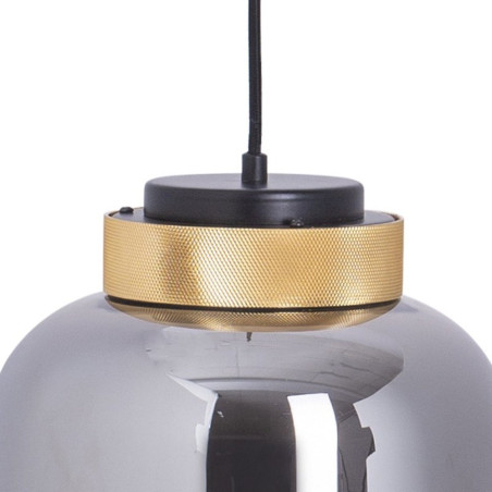 Lampa wisząca BOOM LED szaro złota 25 cm 9969P/A smoky Step into Design