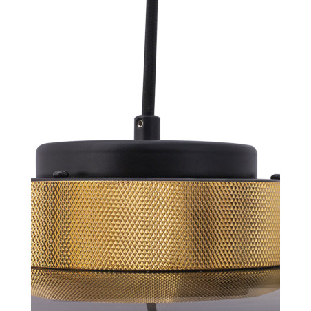 Lampa wisząca BOOM LED szaro złota 25 cm 9969P/A smoky Step into Design