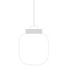 Lampa wisząca BOOM LED bursztynowo złota 25 cm 9969P/A amber Step into Design