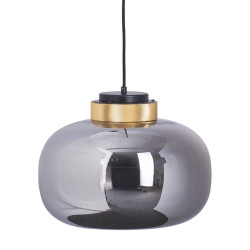 Lampa wisząca BOOM LED szaro złota 35 cm 9969P/B smoky Step into Design