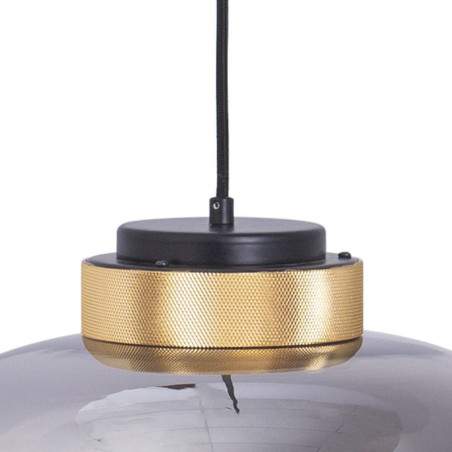 Lampa wisząca BOOM LED szaro złota 35 cm 9969P/B smoky Step into Design