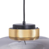 Lampa wisząca BOOM LED szaro złota 35 cm 9969P/B smoky Step into Design