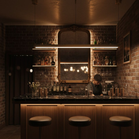 Lampa wisząca BEAM-120 LED złoty 120 cm ST-8960-L120 Step into Design