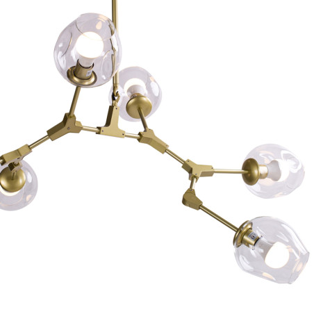Lampa wisząca MODERN ORCHID-6 złoto transparentna 130 cm ST-1232-6 GOLD transparent Step into Design