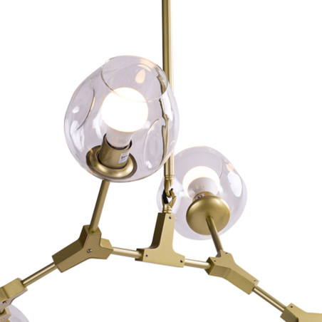 Lampa wisząca MODERN ORCHID-6 złoto transparentna 130 cm ST-1232-6 GOLD transparent Step into Design