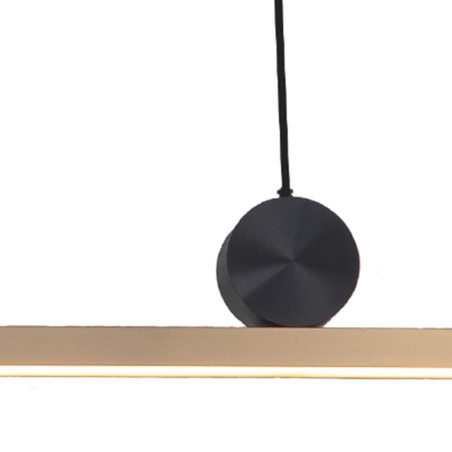 Lampa wisząca BOOGIE LED złoto czarna 88 cm MD-7014-880 Step into Design