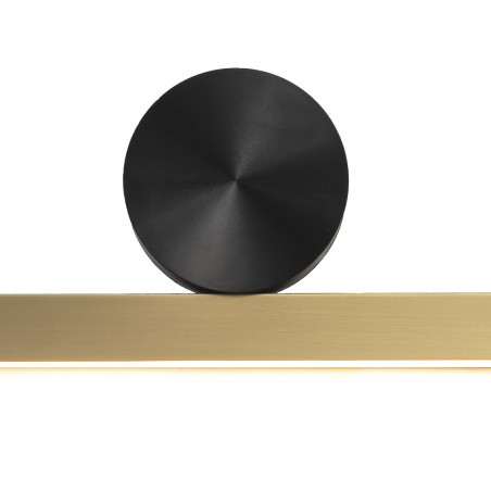 Lampa ścienna BOOGIE LED złoto czarna 45 cm MD-7014 wall Step into Design