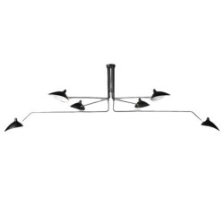 Lampa wisząca CRANE-6P czarna 280 cm P8706 Step into Design