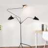 Lampa podłogowa CRANE-3F czarna 210 cm F8703 Step into Design