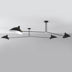 Lampa wisząca CRANE-2P dwuramienna czarna P8702 Step into Design