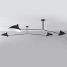 Lampa wisząca CRANE-2P dwuramienna czarna P8702 Step into Design