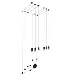 Lampa ścienna LINEA-6 WALL czarna XT012-6W Step into Design