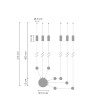 Lampa ścienna LINEA-6 WALL czarna XT012-6W Step into Design