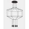 Lampa wisząca LINEA-8 czarna 80 cm XT080-8P Step into Design
