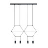 Lampa wisząca LINEA-4 LONG czarna 70 cm XT068-4P Step into Design