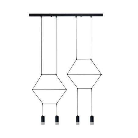 Lampa wisząca LINEA-4 LONG czarna 70 cm XT068-4P Step into Design