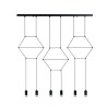 Lampa wisząca LINEA-6 LONG czarna 100 cm XT100-6P Step into Design