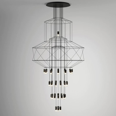 Lampa wisząca LINEA-43 czarna 90 cm XT100-43P Step into Design