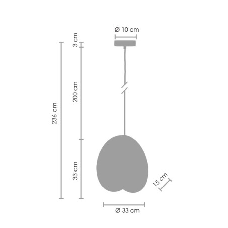 Lampa wisząca PILLS L czarna 33 cm ST-5819 L BLACK Step into Design