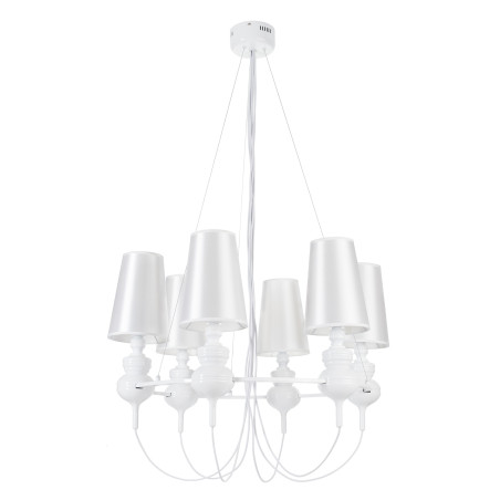 Lampa wisząca QUEEN-6 biała ST-7105-6S white Step into Design