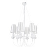 Lampa wisząca QUEEN-6 biała ST-7105-6S white Step into Design