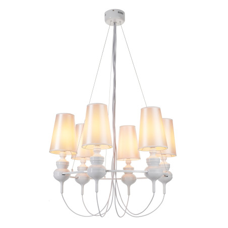 Lampa wisząca QUEEN-6 biała ST-7105-6S white Step into Design