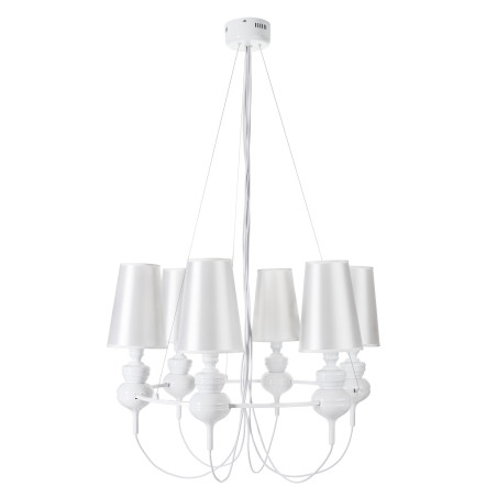 Lampa wisząca QUEEN-6 biała ST-7105-6S white Step into Design