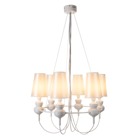 Lampa wisząca QUEEN-6 biała ST-7105-6S white Step into Design